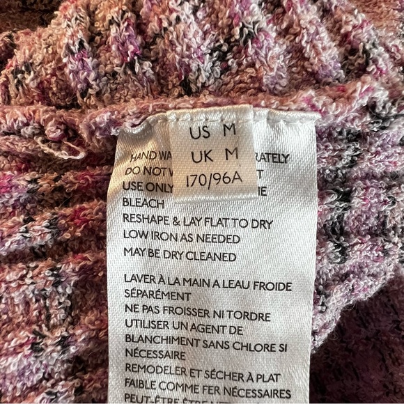 NWT $98 Free People Sweater Medium Brooke Wrap Crop Top Lilac Fog Combo Women's - Picture 15 of 16